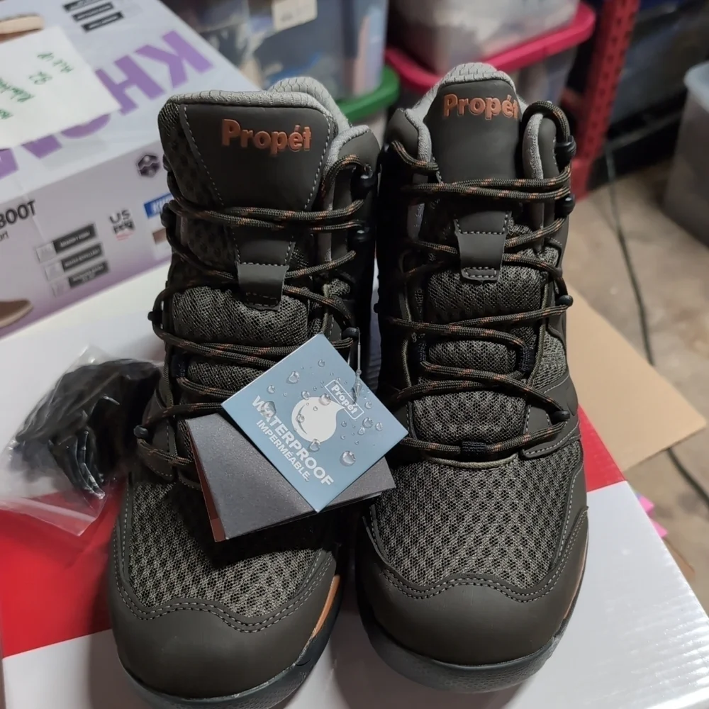 Propet Veymont Men's Hiking Boot – Gunsmoke/Orange